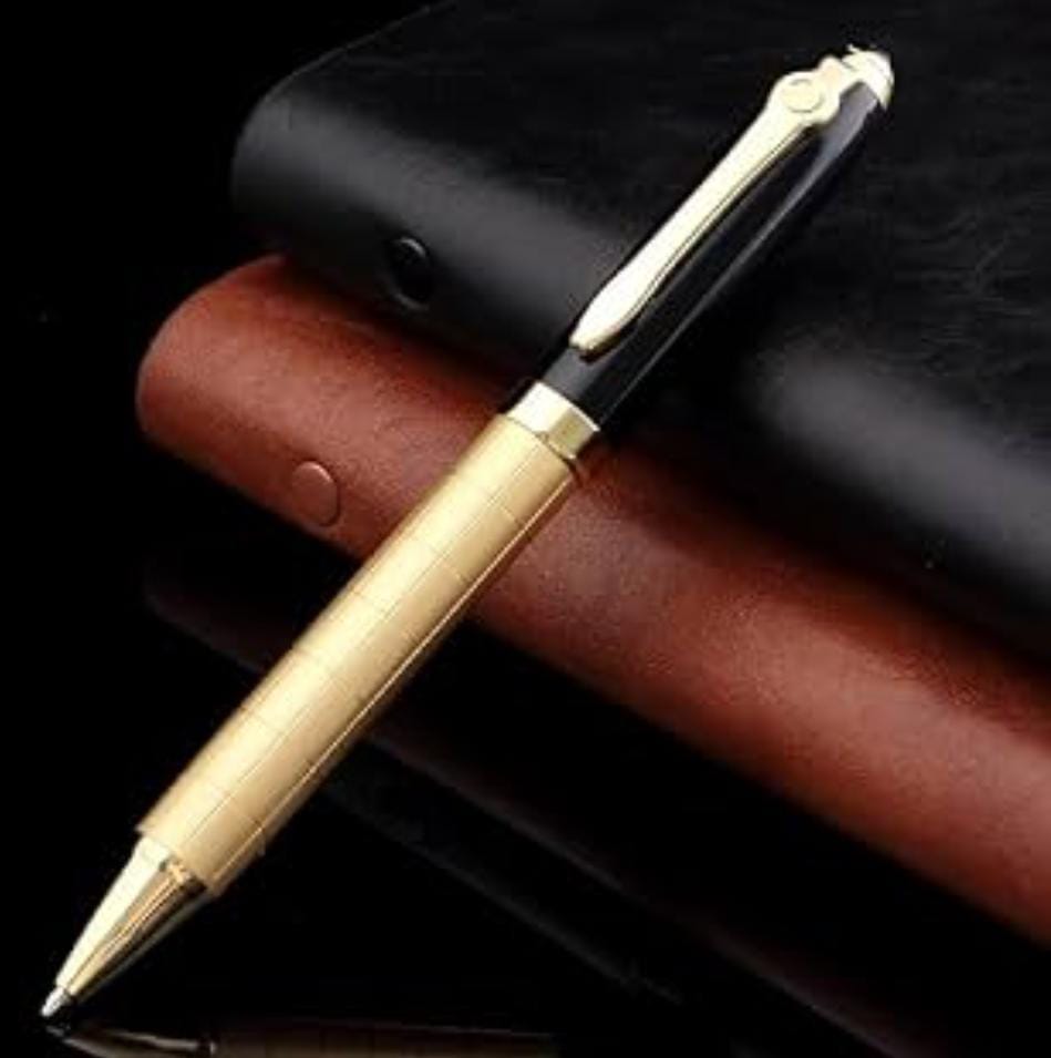 Stylo "Signature Royale" Or & Onyx