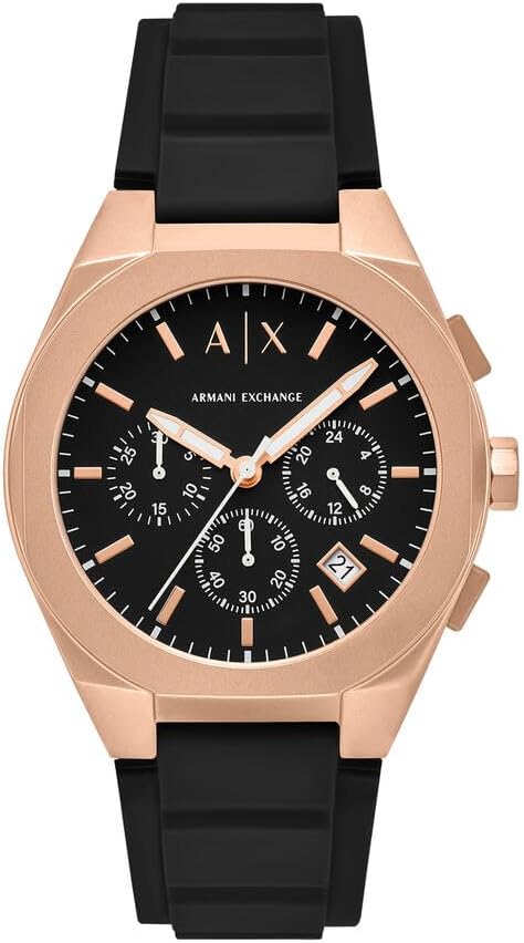 Montre Armani Exchange AX4191 - Or Rose & Silicone Sport-Chic
